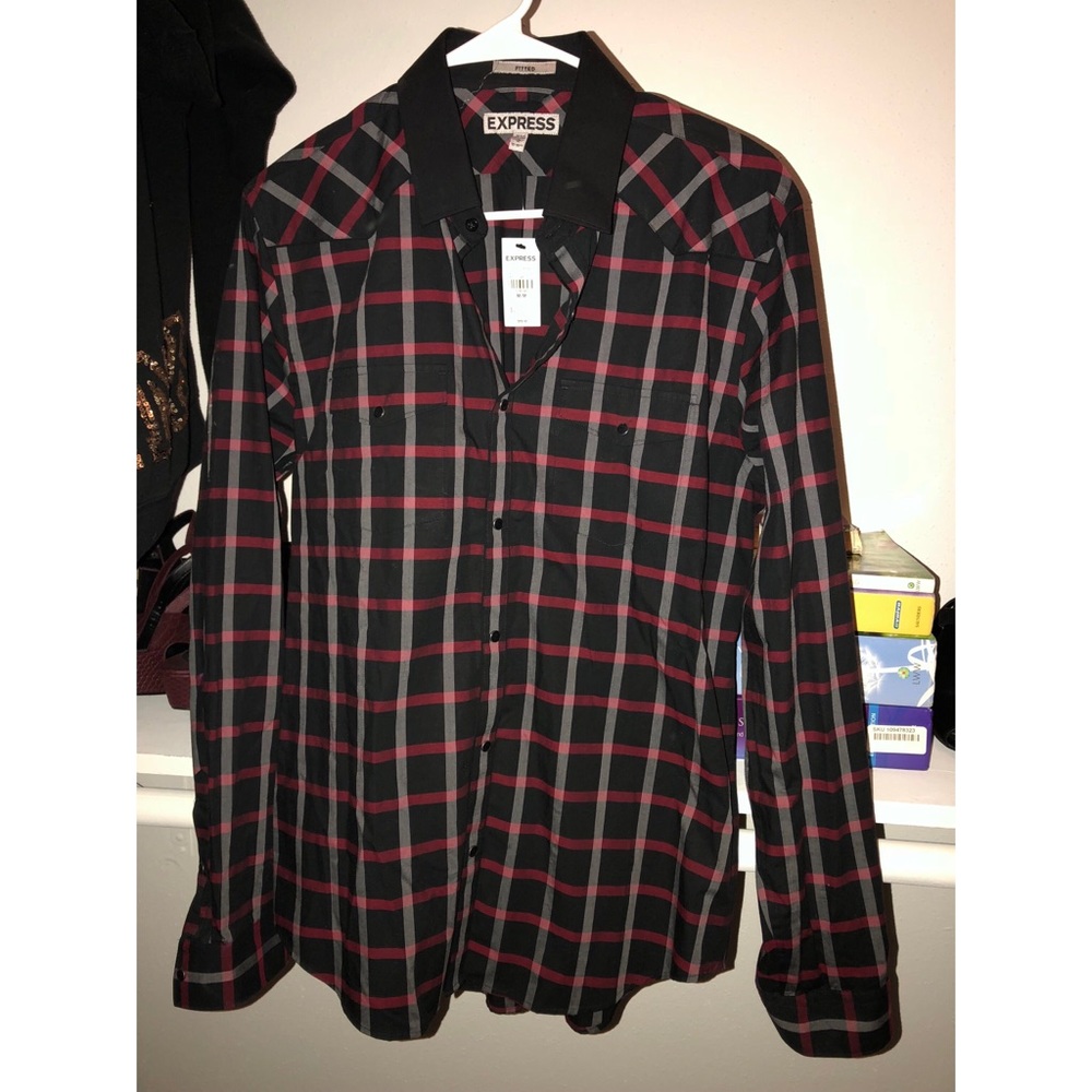 Men’s Button Up Plaid